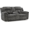 image:imageSignature Design by Ashley Frohn Manual Rocker Recliner Chair GraphiteGrey