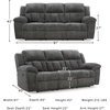 image:imageSignature Design by Ashley Frohn Manual Rocker Recliner Chair GraphiteGrey