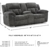 image:imageSignature Design by Ashley Frohn Manual Rocker Recliner Chair GraphiteGrey