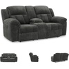 image:imageSignature Design by Ashley Frohn Manual Rocker Recliner Chair GraphiteGrey
