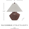 image:imageSignature Design by Ashley Honsworth 1Piece Table Lamp Rustic Pottery