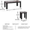 image:imageSignature Design by Ashley Jazmore 3Piece Table Set Faux Marble Top