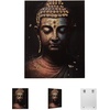 image:imageSignature Design by Ashley Large Abstract Buddha Wall Art 36x48 Glass