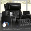 image:imageSignature Design by Ashley Leather Power Recliner Chair Zero GravityBlack