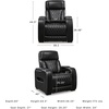 image:imageSignature Design by Ashley Leather Power Recliner Chair Zero GravityBlack