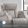 image:imageSignature Design by Ashley Leather Power Recliner Chair Zero GravityLight Gray