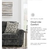 image:imageSignature Design by Ashley Lonoke Small Loveseat 2 Seater Couch GrayGrey