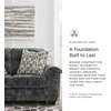 image:imageSignature Design by Ashley Lonoke Small Loveseat 2 Seater Couch GrayGrey