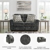 image:imageSignature Design by Ashley Lonoke Small Loveseat 2 Seater Couch GrayGrey