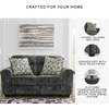 image:imageSignature Design by Ashley Lonoke Small Loveseat 2 Seater Couch GrayGrey