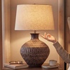 image:imageSignature Design by Ashley Magalie Metal Table Lamp Antiqued SilverAntique Bronze Finish