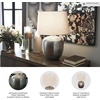 image:imageSignature Design by Ashley Magalie Metal Table Lamp Antiqued SilverAntique Silver Finish