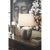 image:imageSignature Design by Ashley Magalie Metal Table Lamp Antiqued SilverAntique Silver Finish