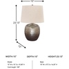 image:imageSignature Design by Ashley Magalie Metal Table Lamp Antiqued SilverAntique Silver Finish