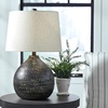 image:imageSignature Design by Ashley Magalie Metal Table Lamp Antiqued SilverWhite