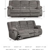 image:imageSignature Design by Ashley Manual Rocker Recliner Chair Gray TulenDark Gray