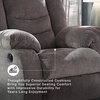 image:imageSignature Design by Ashley Manual Rocker Recliner Chair Gray TulenGrey