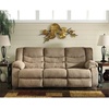 image:imageSignature Design by Ashley Manual Rocker Recliner Chair Gray TulenLight Brown