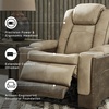 image:imageSignature Design by Ashley NextGen Durapella Power Recliner SandBeige  Dark Brown
