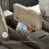 image:imageSignature Design by Ashley NextGen Durapella Power Recliner SandBeige  Dark Brown