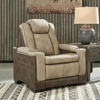 image:imageSignature Design by Ashley NextGen Durapella Power Recliner SandBeige  Dark Brown
