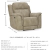 image:imageSignature Design by Ashley NextGen Durapella Power Recliner SandBeige