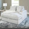 image:imageSignature Design by Ashley Oversized Chaise Lounge Chair Alloy Light GrayWhite