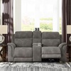 image:imageSignature Design by Ashley Power Reclining Sofa Living Room Couch SandSlate Gray
