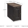 image:imageSignature Design by Ashley Realyn Chairside End Table with StorageBlackish Brown