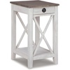 image:imageSignature Design by Ashley Realyn Chairside End Table with StorageGray  White