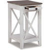 image:imageSignature Design by Ashley Realyn Chairside End Table with StorageGray  White