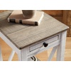 image:imageSignature Design by Ashley Realyn Chairside End Table with StorageGray  White