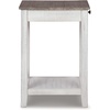 image:imageSignature Design by Ashley Realyn Chairside End Table with StorageGray  White