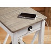 image:imageSignature Design by Ashley Realyn Chairside End Table with StorageGray  White