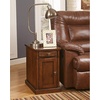 image:imageSignature Design by Ashley Realyn Chairside End Table with StorageMedium Brown