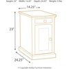 image:imageSignature Design by Ashley Realyn Chairside End Table with StorageMedium Brown