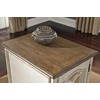 image:imageSignature Design by Ashley Realyn Chairside End Table with StorageWhite  Dark Brown
