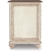image:imageSignature Design by Ashley Realyn Chairside End Table with StorageWhite  Dark Brown