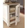 image:imageSignature Design by Ashley Realyn Chairside End Table with StorageWhite  Dark Brown