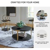 image:imageSignature Design by Ashley Round Coffee Table and End Table Set of 3Black