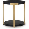 image:imageSignature Design by Ashley Round Coffee Table and End Table Set of 3Black