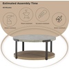 image:imageSignature Design by Ashley Round Coffee Table and End Table Set of 3Light Brown