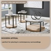 image:imageSignature Design by Ashley Round Coffee Table and End Table Set of 3Light Brown
