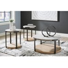 image:imageSignature Design by Ashley Round Coffee Table and End Table Set of 3Light Brown