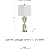 image:imageSignature Design by Ashley Sculptural Table Lamp White and Gold