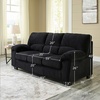 image:imageSignature Design by Ashley SimpleJoy Corduroy Sofa 3 Seater Black CouchBlack