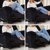 image:imageSignature Design by Ashley SimpleJoy Corduroy Sofa 3 Seater Black CouchBlack