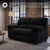 image:imageSignature Design by Ashley SimpleJoy Corduroy Sofa 3 Seater Black CouchBlack