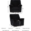 image:imageSignature Design by Ashley SimpleJoy Corduroy Sofa 3 Seater Black CouchBlack