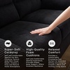 image:imageSignature Design by Ashley SimpleJoy Corduroy Sofa 3 Seater Black CouchBlack